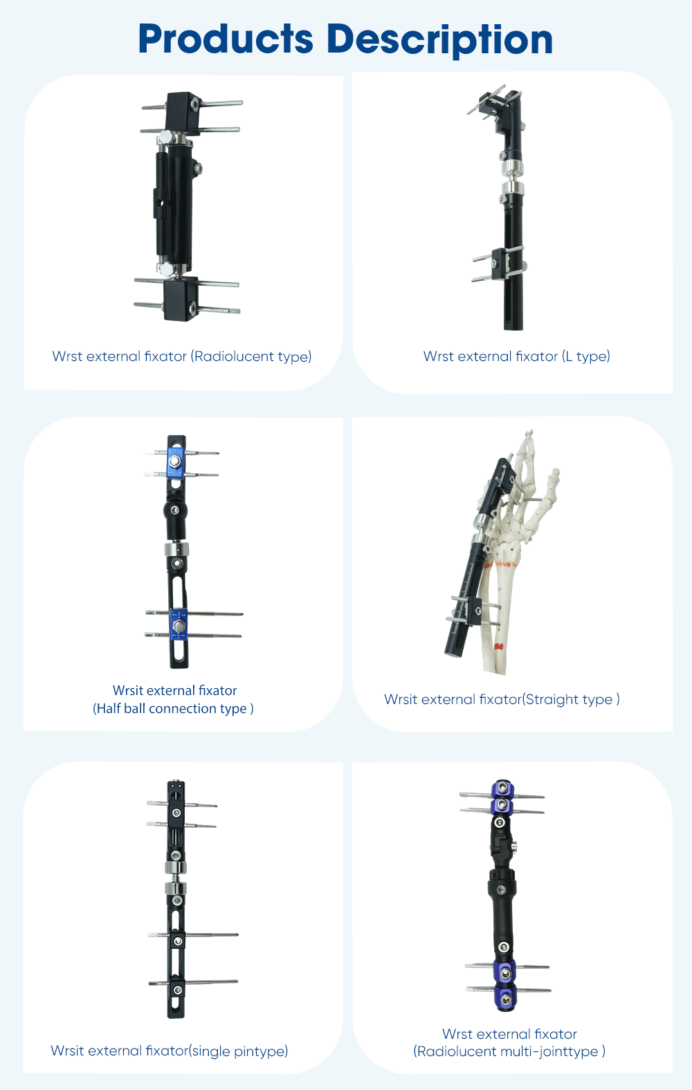 Wrist External Fixator - Buy Product on XC Medico Medico Внешний фиксатор запястья — покупка продукта на XC Medico