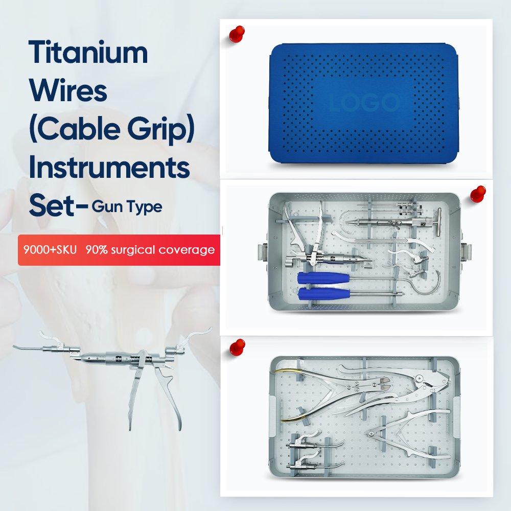 Titanium Wires Cable Grip Instrument Set - Buy Product on XC Medico Набор инструментов с кабельной рукояткой Titanium Wires — покупка продукта на XC Medico