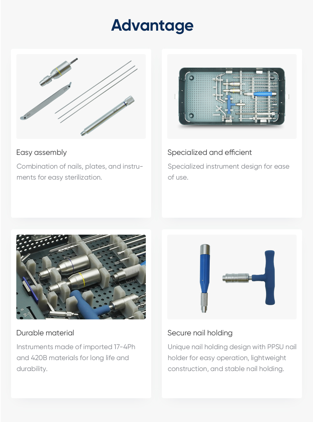 Distal Tibiofibular Instrument Set - Buy Product on XC Medico Дистальный набор инструментов для большеберцовой кости — покупка продукта на XC Medico
