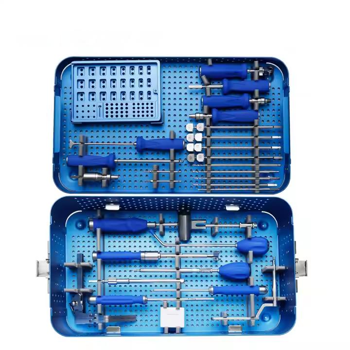 Cervical Peek Cage With 2 Locking Screw Instrument Set Цервикальная клетка с набором инструментов из 2 стопорных винтов