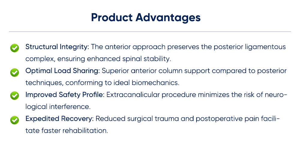 5 Система клеток Имплантат для переднего поясничного межтелового спондилодеза | XC Medico ALIF |