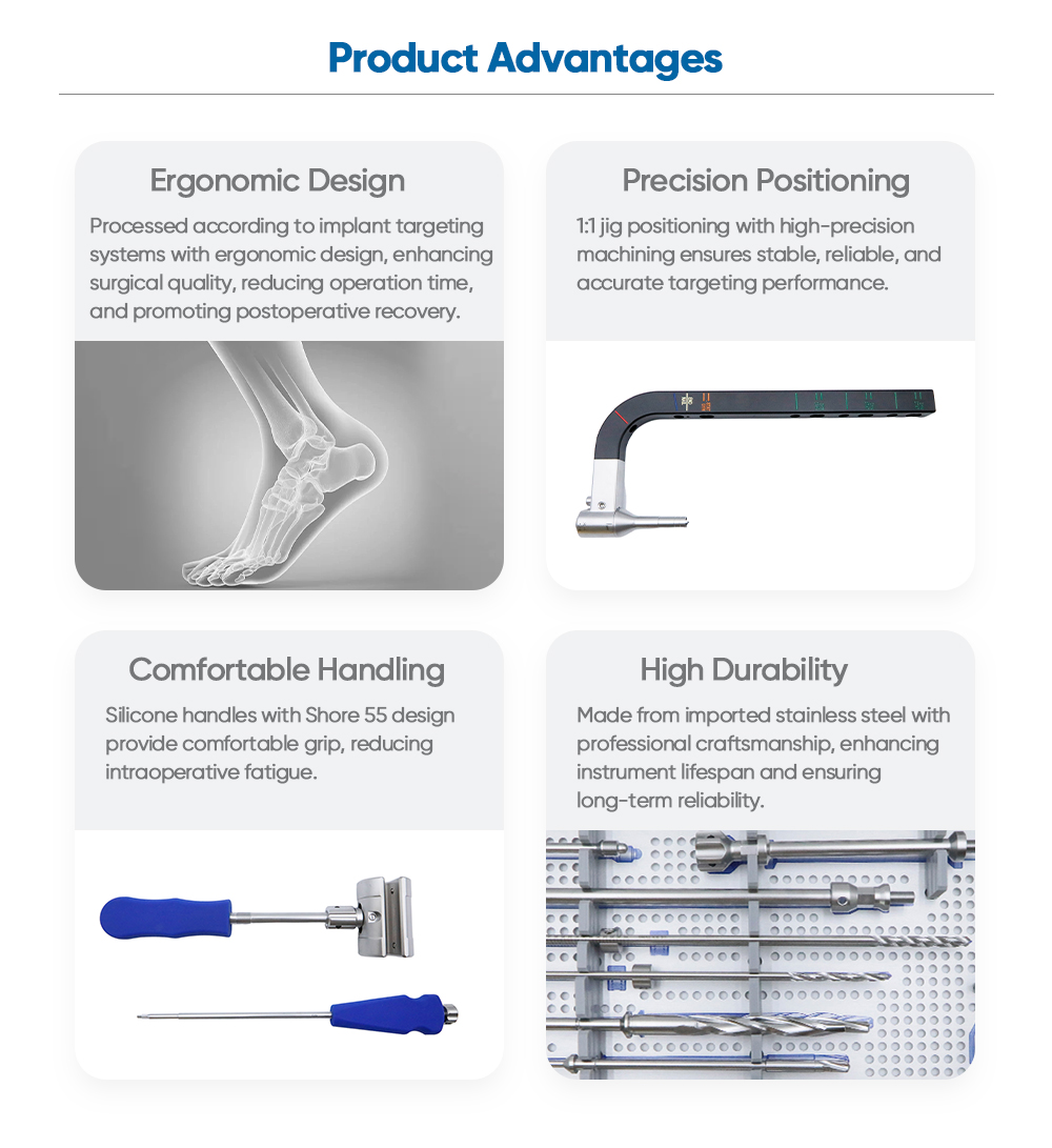 Набор инструментов для ногтей на лодыжке Hindfoot Fusion — покупка на XC Medico 