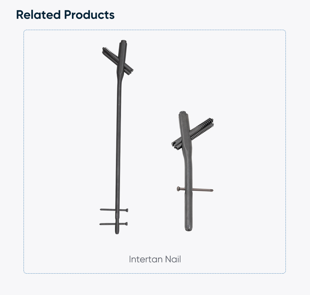 Набор инструментов для ногтей Intertan | Ортопедический хирургический лоток при межвертельных переломах