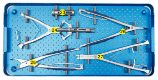Набор инструментов для спинальной транспедикулярной винтовой системы 5,5 мм-1 