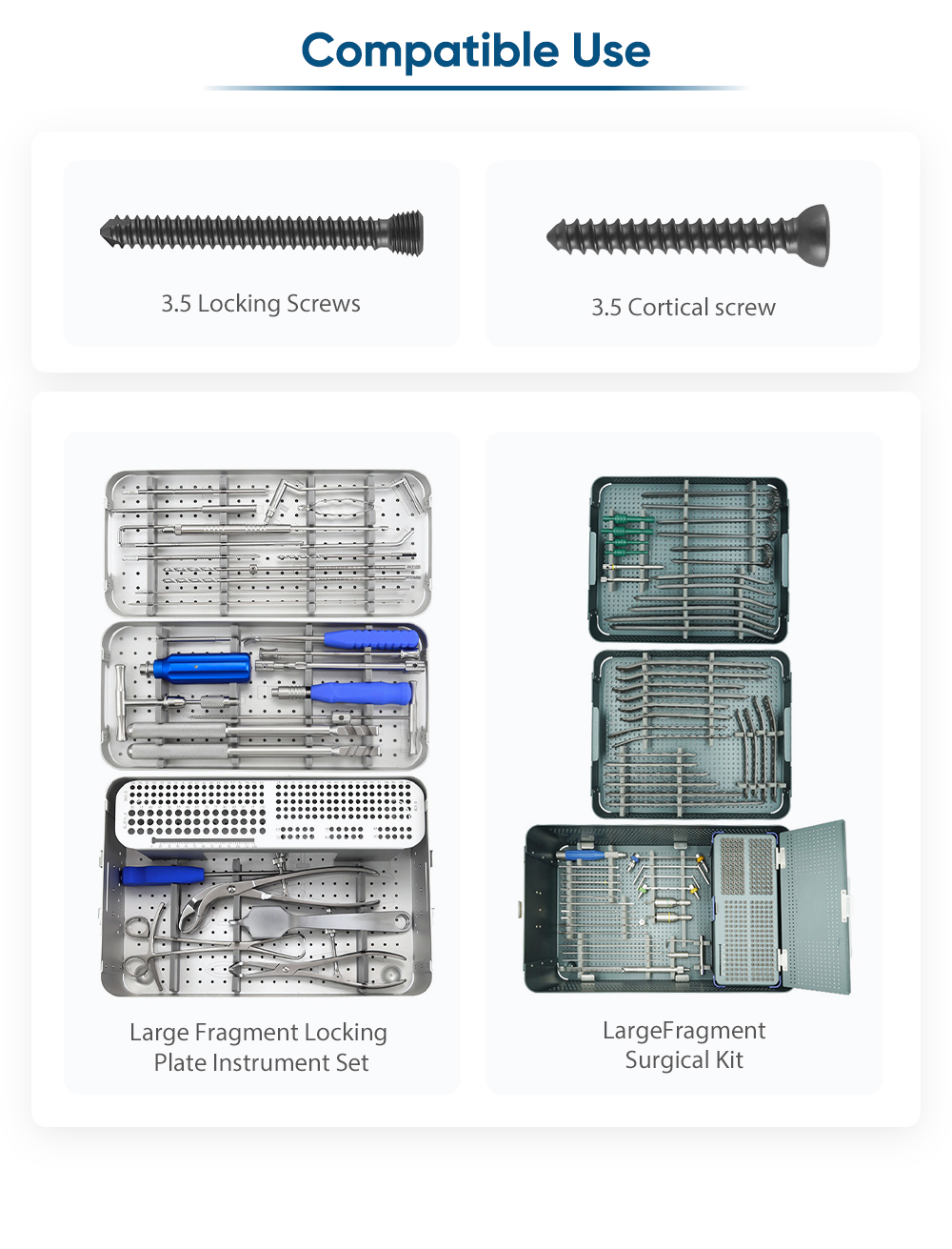 Латеральная полиаксиальная фиксирующая пластина для плато большеберцовой кости — покупка продукта на XC Medico