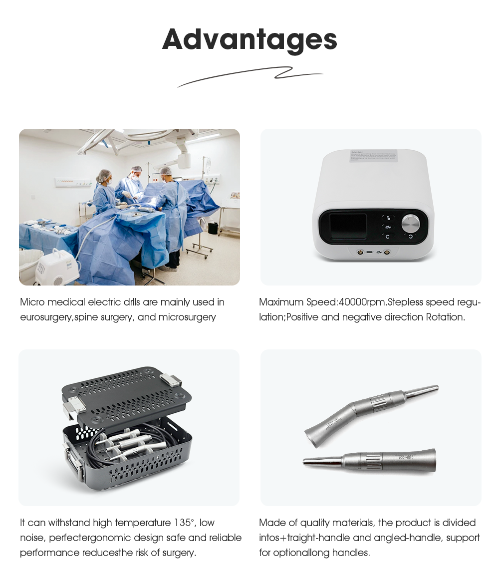 Микроэлектрическая дрель для позвоночника Высокоскоростная шлифовальная система для нейрохирургии | XC Медико