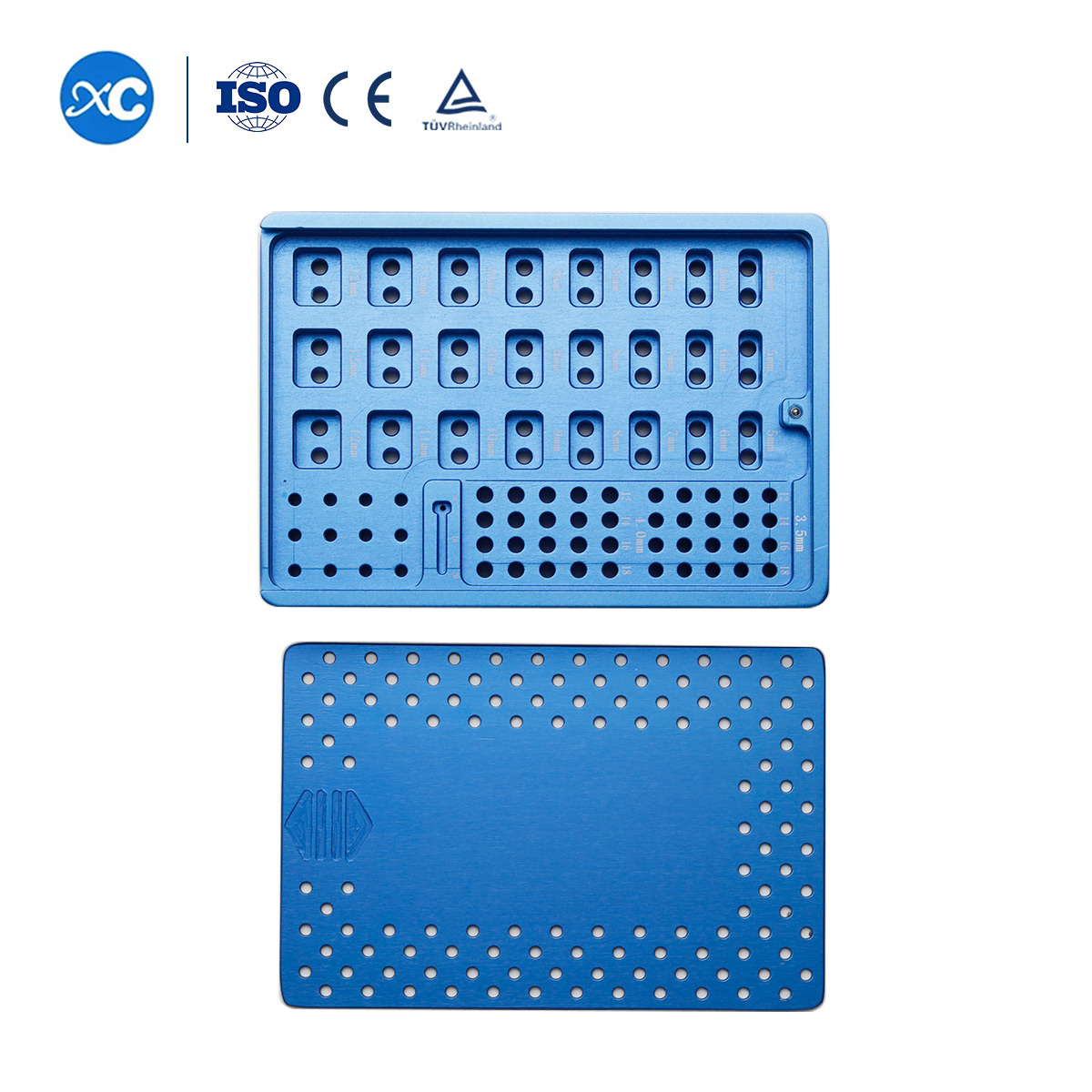 Цервикальная клетка с набором инструментов из 2 стопорных винтов