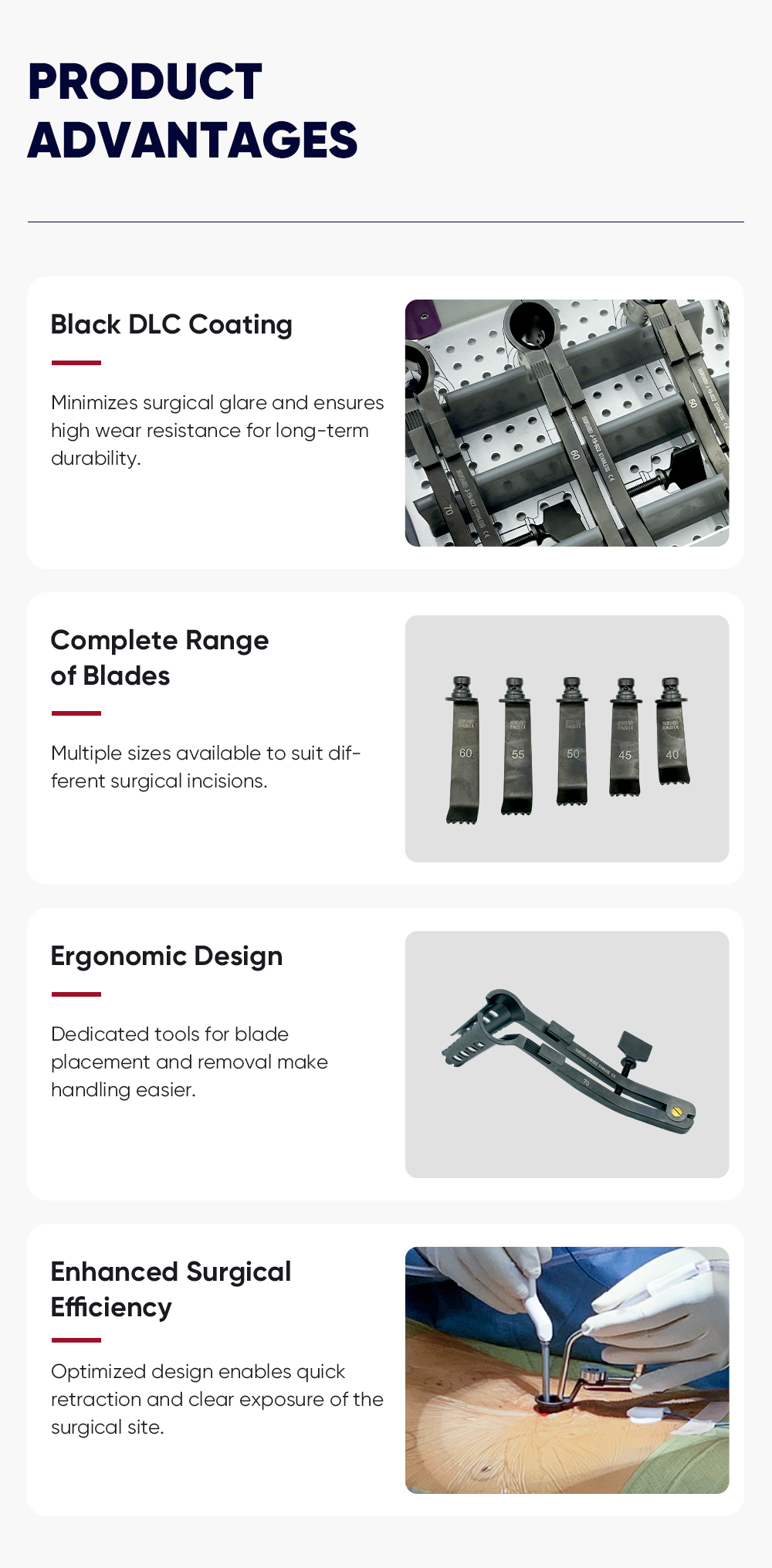 Набор инструментов для минимально инвазивного разнонаправленного ретрактора поясничного диска — покупка продукта на XC Medico