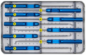 Набор инструментов для шовных крючков