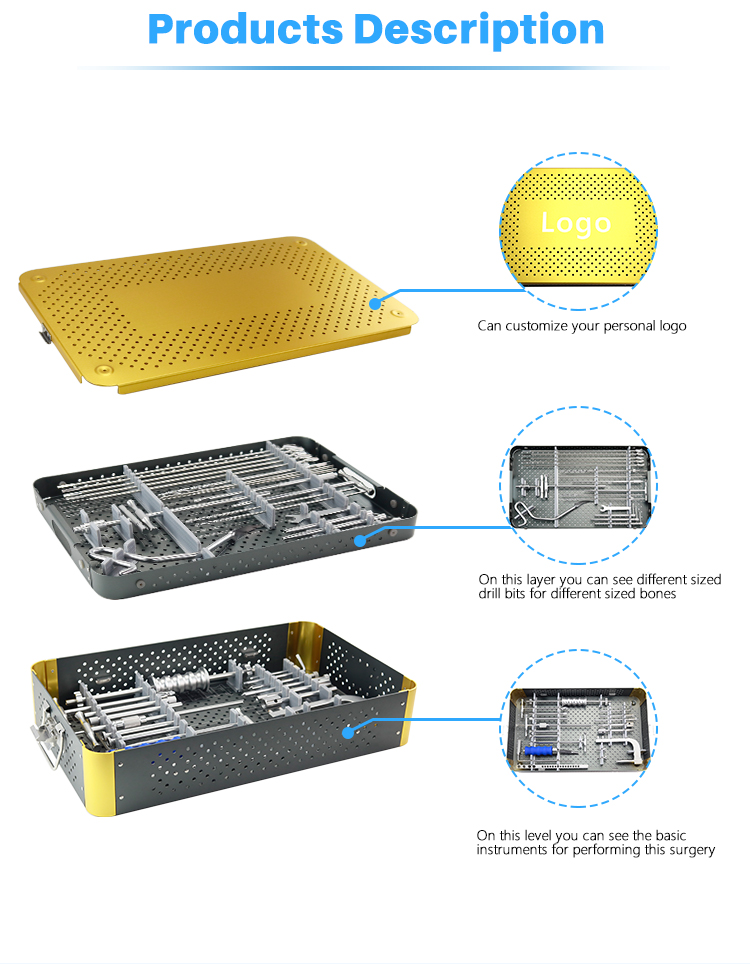 набор инструментов для гамма-гвоздей | OEM и ODM ортопедические хирургические инструменты | Высокоточная интрамедуллярная система для ногтей с фабрики, 