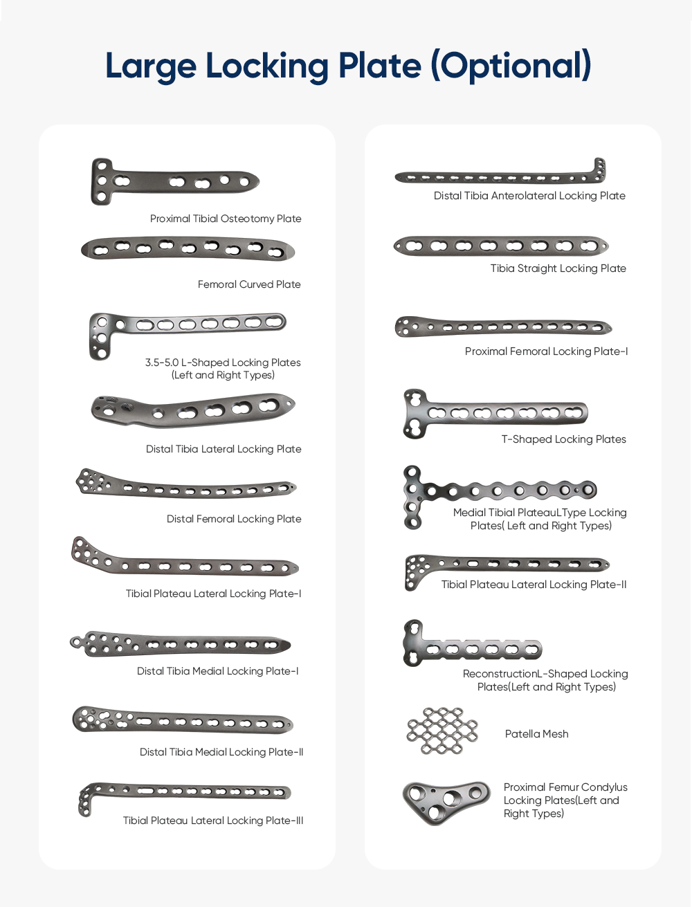 Набор хирургических инструментов для больших фрагментов (без имплантата) — покупка продукта на XC Medico 