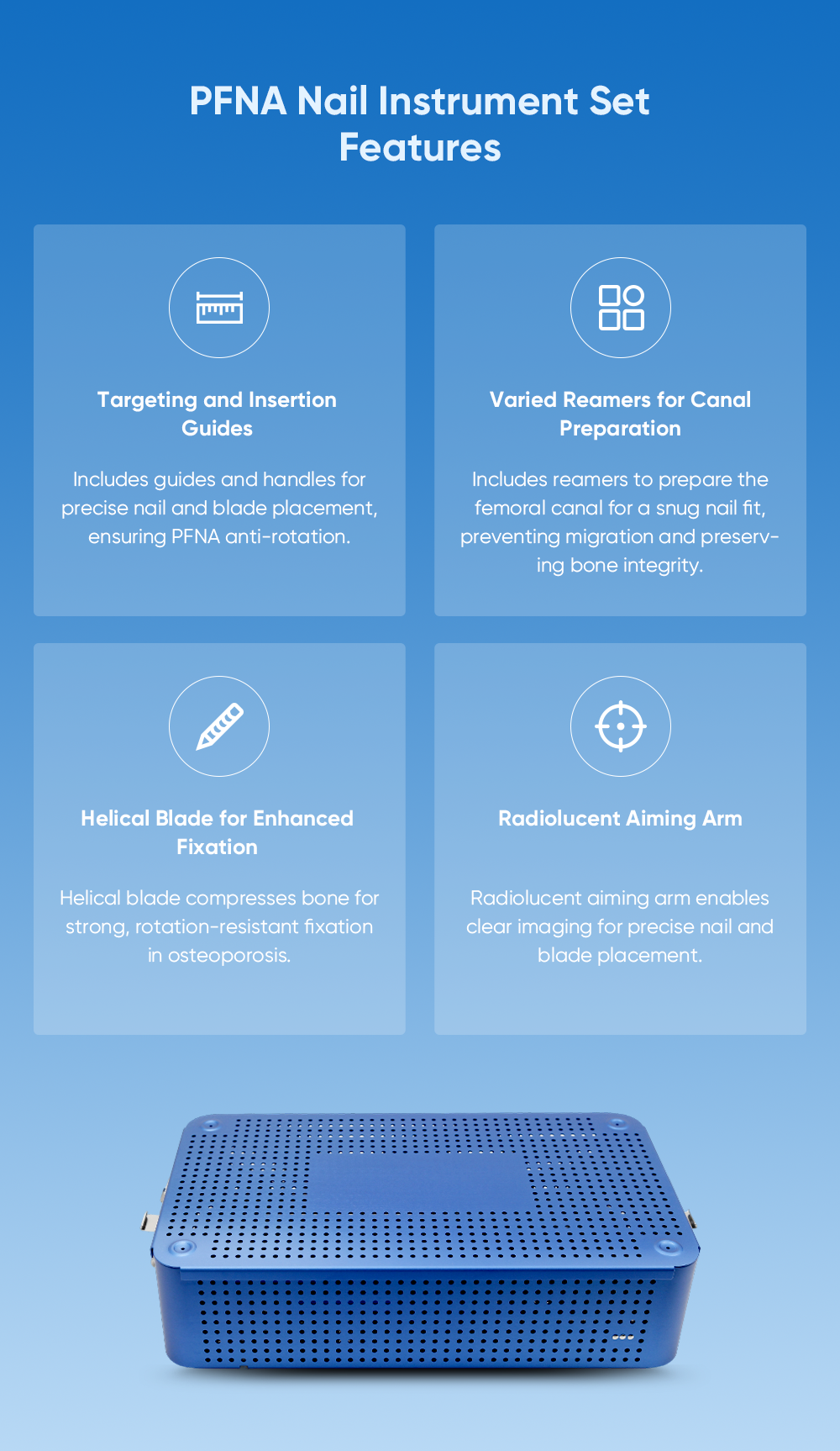 Набор инструментов для ногтей PFNA - XC Medico 