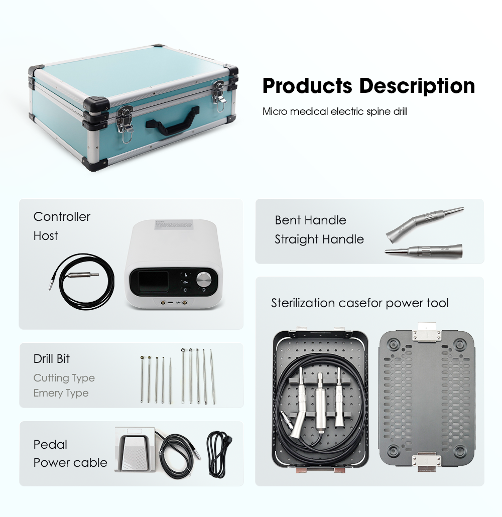 Микроэлектрическая дрель для позвоночника Высокоскоростная шлифовальная система для нейрохирургии | XC Medico | 