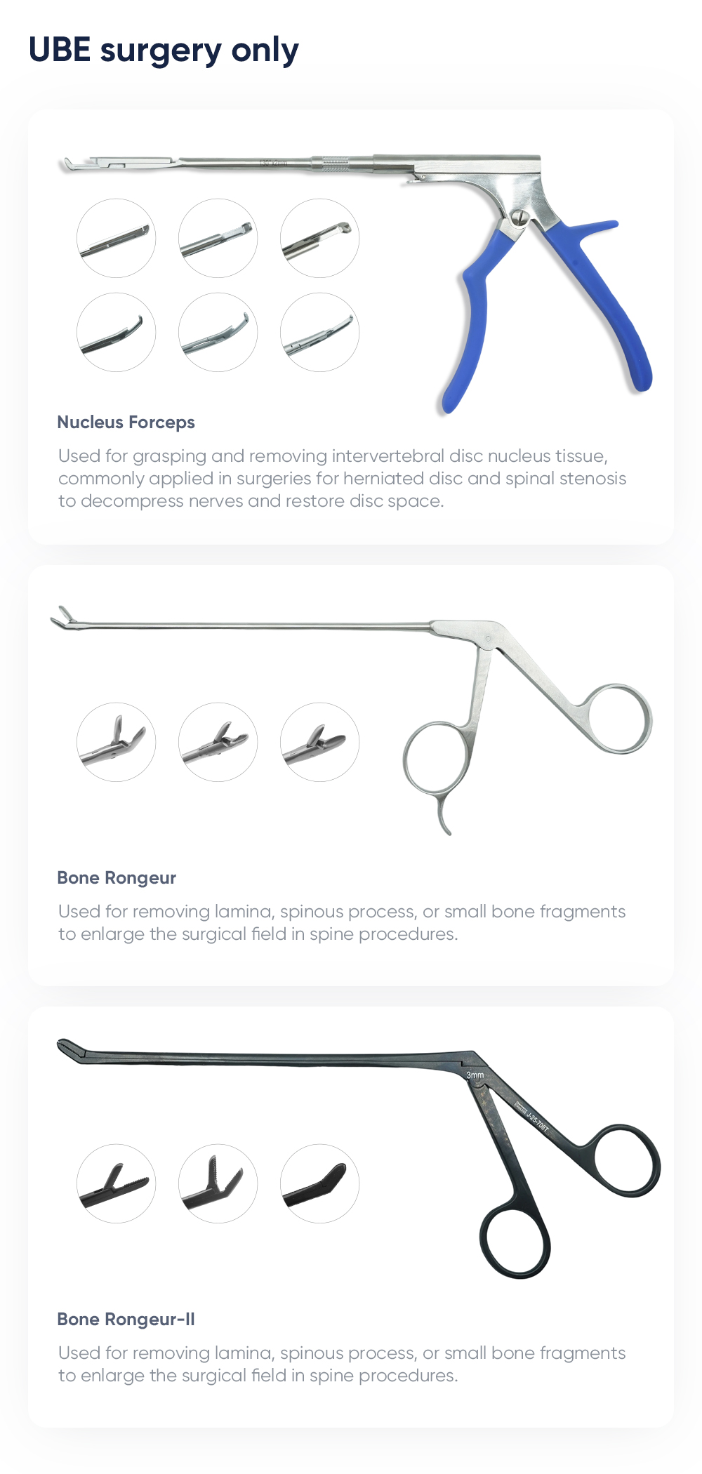 инструментов для хирургии позвоночника UBE Набор 