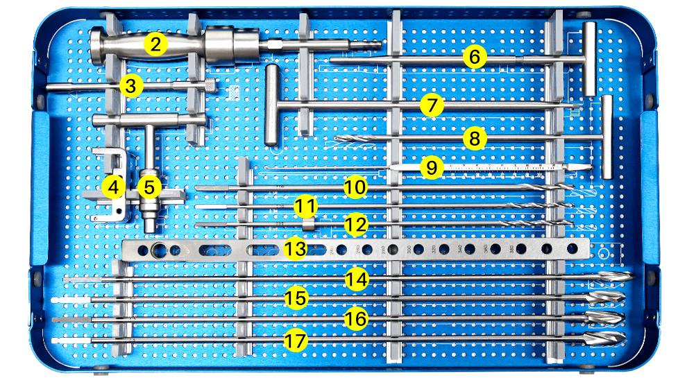 Набор инструментов для интрамедуллярных гвоздей большеберцовой кости-1 