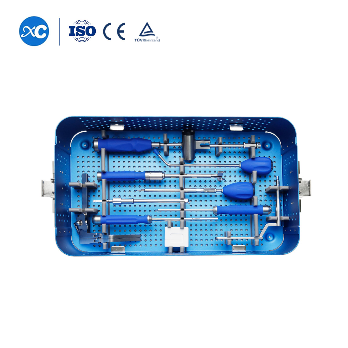 Цервикальная клетка с набором инструментов из 2 стопорных винтов