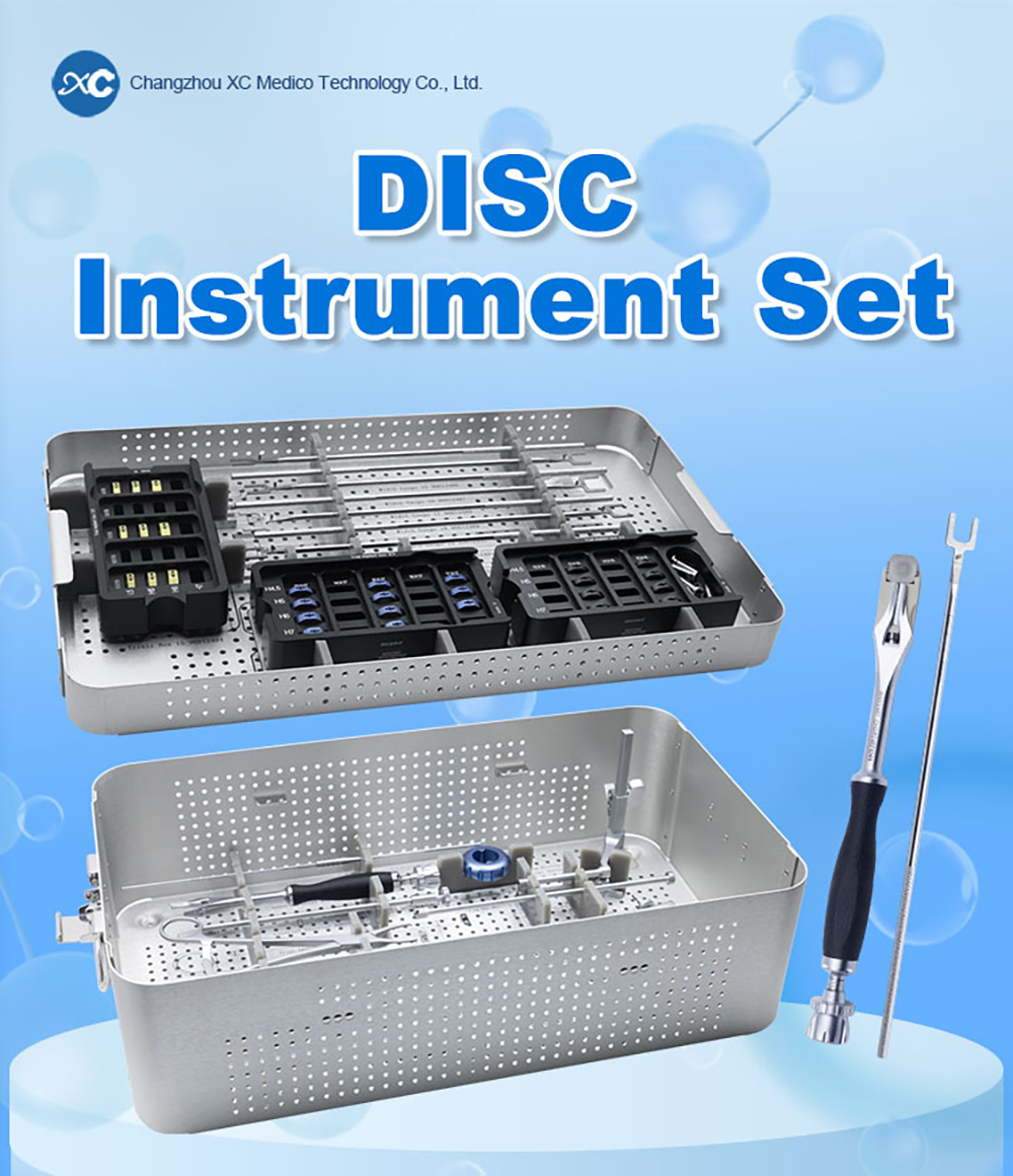 Набор инструментов для искусственного шейного диска | Комплект для полной замены дисков (TDR) | XC Medico 