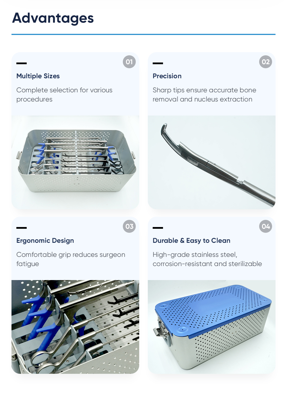 для щипцов для ламинэктомии и щипцов для гипофиза UBE Набор инструментов для щипцов для ламинэктомии и щипцов для гипофиза UBE Набор инструментов для щипцов для 