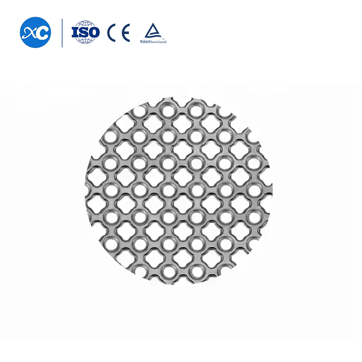 Титановая сетка с круглым отверстием