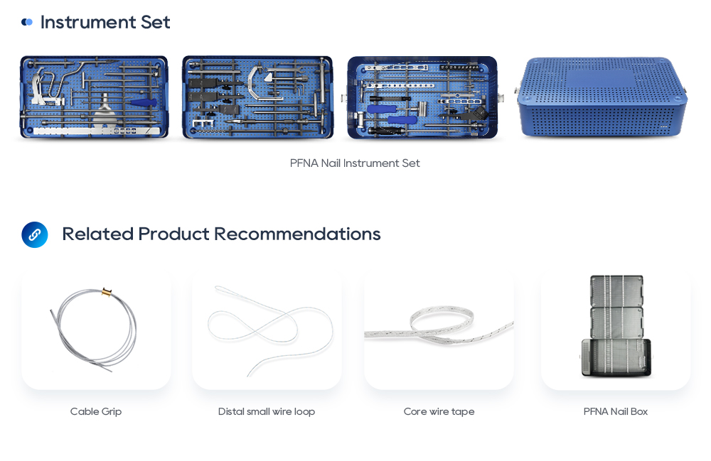 Интрамедуллярный стержень PFNA | Фиксация перелома проксимального отдела бедренной кости 