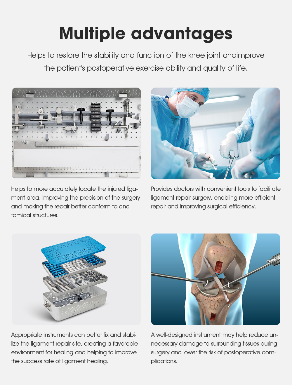 Набор инструментов для реконструкции ACL/PCL -II - XC Medico Набор инструментов 