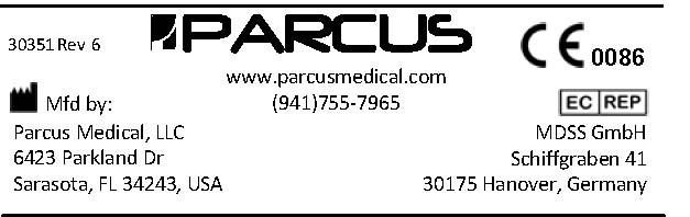 Историческая этикетка производителя Parcus Medical