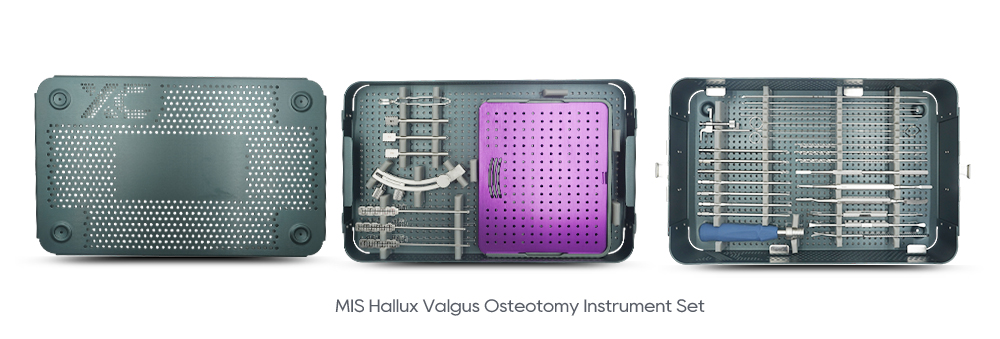 Набор инструментов для остеотомии Hallux Valgus MIS, лотки для стерилизации
