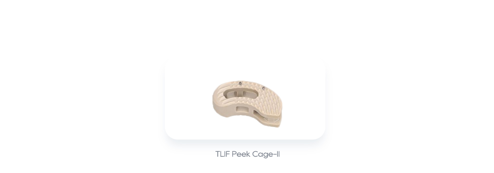 Сопутствующие имплантаты позвоночника: TLIF Peek Cage-II